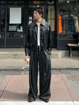 「アイテム（ローファー）」を使った、Genyaさん（メンズ・178cm）の秋コーディネート