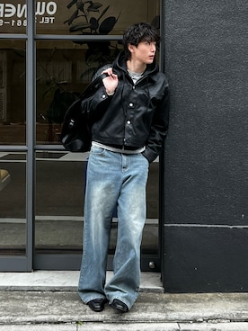 「DNSR（ディーエヌエスアール）のアイテム」を使った、Genyaさん（メンズ・178cm）の春コーディネート