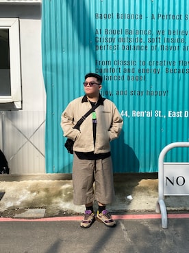 「LEMAIRE（ルメール）のアイテム」を使った、KANGさん（メンズ・170cm）の春コーディネート