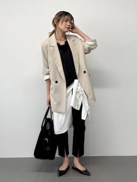 「AULENTTI（オウレンティ）のアイテム」を使った、maiさん（レディース・161cm）の春コーディネート