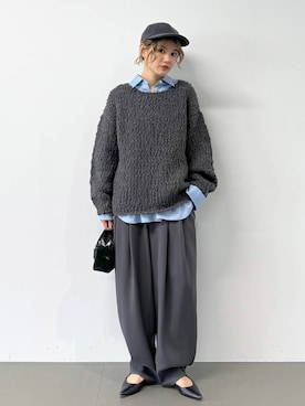 「upperhights（アッパーハイツ）のアイテム（キャップ）」を使った、maiさん（レディース・161cm）の秋コーディネート