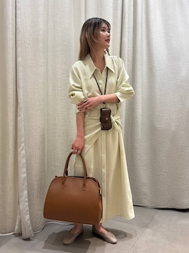 「AULENTTI（オウレンティ）のアイテム」を使った、maiさん（レディース・161cm）の春コーディネート