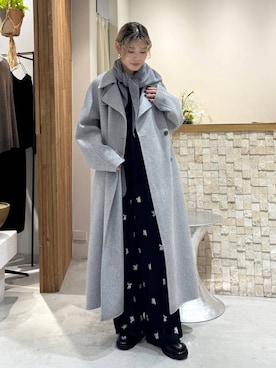 「アイテム（バンダナ/スカーフ）」を使った、maiさん（レディース・161cm）の秋コーディネート