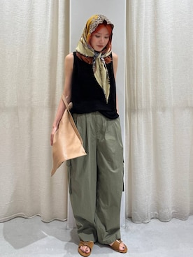 「リラックス」｜maiさん（レディース・161cm）の夏コーディネート