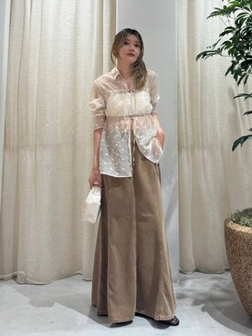 「アイテム（インナーウェア/肌着）」を使った、maiさん（レディース・161cm）の秋コーディネート