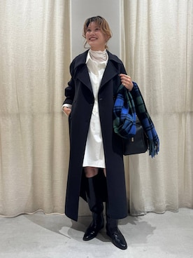 「アイテム（チュニック）」を使った、maiさん（レディース・161cm）の秋コーディネート