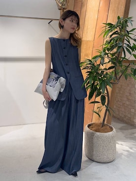 「リラックス」｜maiさん（レディース・161cm）の春コーディネート