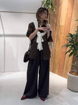 「le（ル）のアイテム」を使った、maiさん（レディース・161cm）の秋コーディネート
