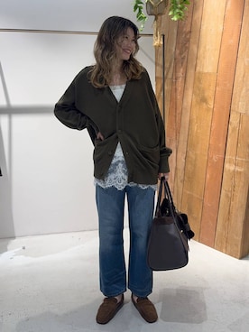「Levi's（リーバイス）の【Levi's】＜BABYLONE Exclusive＞90's ANKLE DENIM（デニムパンツ、ブルー系）」を使った、maiさん（レディース・161cm）の秋コーディネート