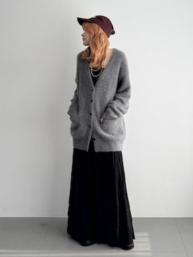 「BABYLONE（バビロン）のアイテム（スカート）」を使った、maiさん（レディース・161cm）の秋コーディネート