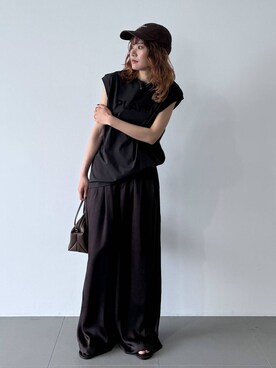 「リラックス」｜maiさん（レディース・161cm）の夏コーディネート