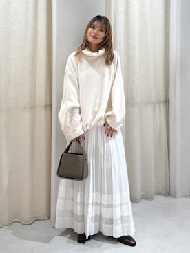 「アイテム（その他トップス）」を使った、maiさん（レディース・161cm）の秋コーディネート