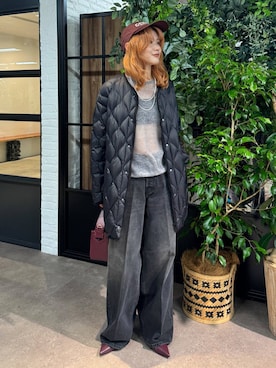 「アイテム（ダウンジャケット/コート）」を使った、maiさん（レディース・161cm）の秋コーディネート