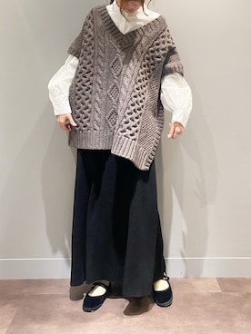 misakiさん（レディース・162cm）の冬コーディネート