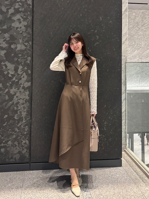セール】金釦テーラーワンピース（ワンピース）｜natural couture 