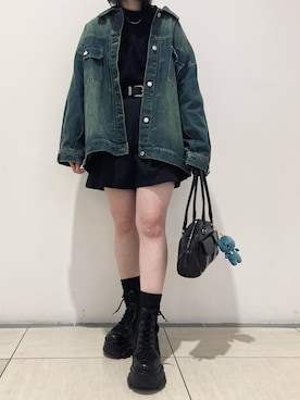 「PAGEBOY（ページボーイ）のアイテム（パンツ）」を使った、♨️さん（レディース・158cm）の春コーディネート