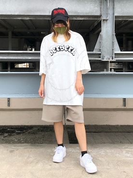 「Danke schon」｜「アイテム（スウェットパンツ）」を使った、マツモトさん（レディース・161cm）の夏コーディネート