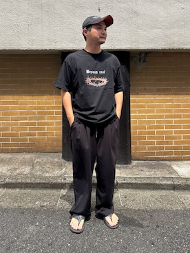 「OOFOS（ウーフォス）のアイテム」を使った、naoさん（メンズ・172cm）の夏コーディネート