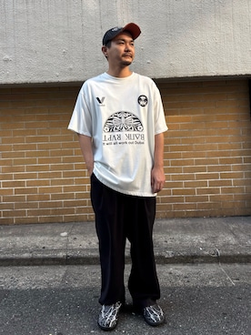 「アイテム（トップス）」を使った、naoさん（メンズ・172cm）の夏コーディネート