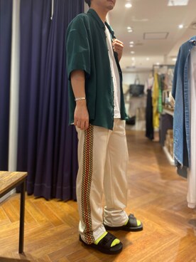 「MANASTASH（マナスタッシュ）のアイテム（シューズ）」を使った、naoさん（メンズ・172cm）の夏コーディネート