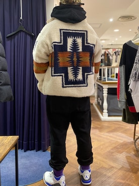 「PENDLETON（ペンドルトン）のアイテム（ブルゾン）」を使った、naoさん（メンズ・172cm）の秋コーディネート