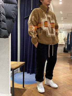 「PENDLETON（ペンドルトン）のアイテム（ブルゾン）」を使った、naoさん（メンズ・172cm）の秋コーディネート