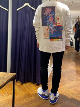 「A4A（エーフォーエー）のアイテム（スウェット）」を使った、naoさん（メンズ・172cm）の秋コーディネート