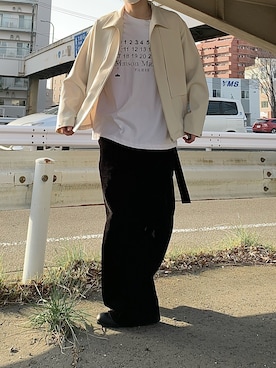 「SHAREEF（シャリーフ）のアイテム（ブーツ）」を使った、ザンさん（メンズ・172cm）の春コーディネート