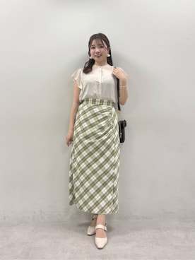 「natural couture（ナチュラルクチュール）のアイテム」を使った、かなみさん（レディース・156cm）の春コーディネート