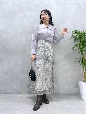 かなみさん（レディース・156cm）の冬コーディネート