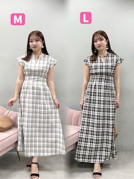 「natural couture（ナチュラルクチュール）のフロントタックスキッパーワンピース（ワンピース、その他）」を使った、かなみさん（レディース・156cm）の春コーディネート