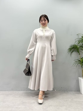 「natural couture（ナチュラルクチュール）のアイテム（ニット/セーター）」を使った、かなみさん（レディース・156cm）の夏コーディネート