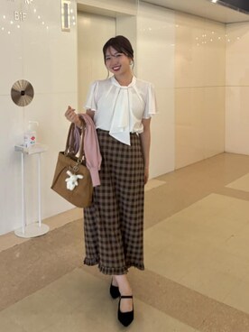 かなみさん（レディース・156cm）の夏コーディネート