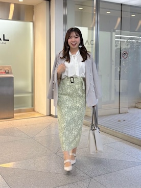 かなみさん（レディース・156cm）の春コーディネート