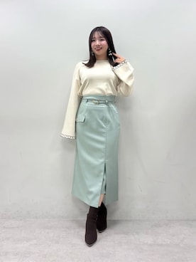かなみさん（レディース・156cm）の冬コーディネート