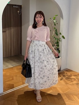 「natural couture（ナチュラルクチュール）のアイテム」を使った、かなみさん（レディース・156cm）の春コーディネート