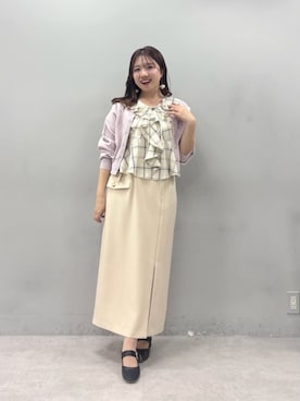 かなみさん（レディース・156cm）の春コーディネート