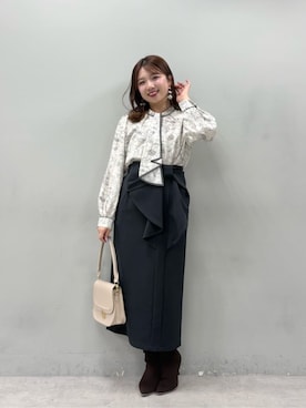 かなみさん（レディース・156cm）の冬コーディネート