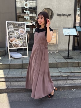 「大人可愛い、夏」｜かなみさん（レディース・156cm）の夏コーディネート