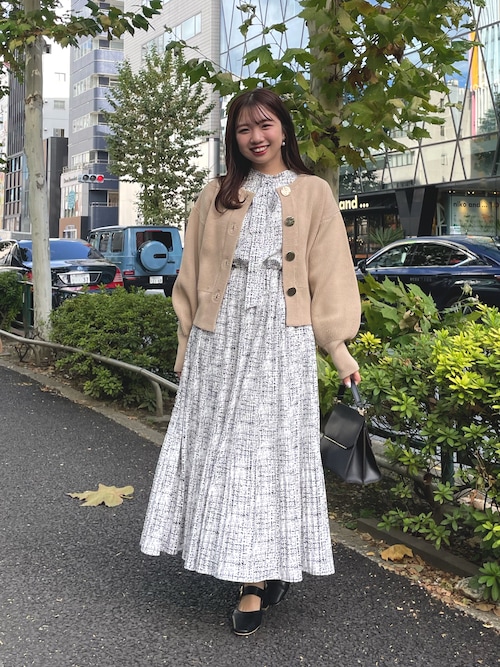natural couture ワンピース オケージョン対応可 / 8分袖