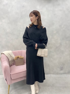 かなみさん（レディース・156cm）の冬コーディネート