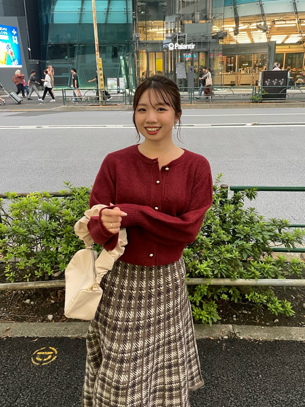 ZOZO限定】ころりん釦クルーネックカーデを使った人気ファッションコーディネート - WEAR