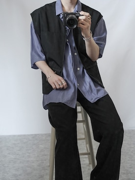 「THEE（シー）のアイテム」を使った、89さん（メンズ・168cm）の夏コーディネート