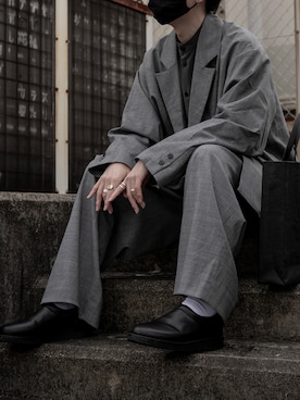「Utusiyo（ウツシヨ）のアイテム（バッグ）」を使った、89さん（メンズ・168cm）の冬コーディネート