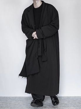 「yoko sakamoto（ヨーコサカモト）のアイテム（パンツ）」を使った、89さん（メンズ・168cm）の秋コーディネート