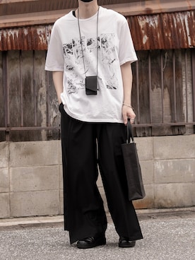 「Utusiyo（ウツシヨ）のアイテム（アクセサリー）」を使った、89さん（メンズ・168cm）の春コーディネート