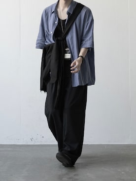 「THEE（シー）のアイテム」を使った、89さん（メンズ・168cm）の秋コーディネート