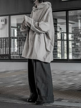 「Utusiyo（ウツシヨ）のアイテム（パーカー）」を使った、89さん（メンズ・168cm）の冬コーディネート