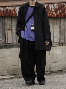「Utusiyo（ウツシヨ）のアイテム（バッグ）」を使った、89さん（メンズ・168cm）の春コーディネート