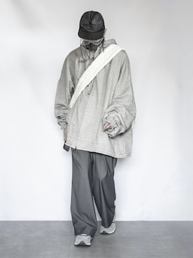 「MM6 Maison Margiela（ｴﾑｴﾑｼｯｸｽ ﾒｿﾞﾝ ﾏﾙｼﾞｪﾗ）のアイテム（帽子）」を使った、89さん（メンズ・168cm）の春コーディネート